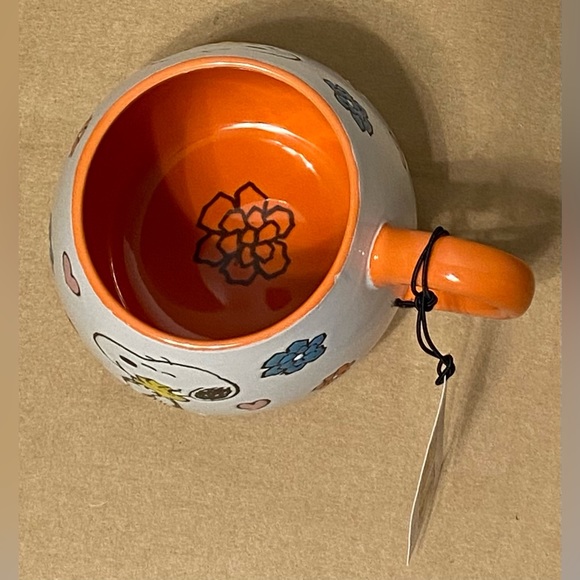 Peanuts Valentines Day Snoopy Woodstock Hearts Flowers Ceramic Coffee Mug NEW - Picture 5 of 5